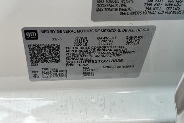 2026 GMC Sierra 1500 AT4X