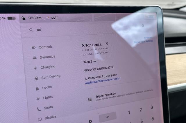 2018 Tesla Model 3 Long Range Battery