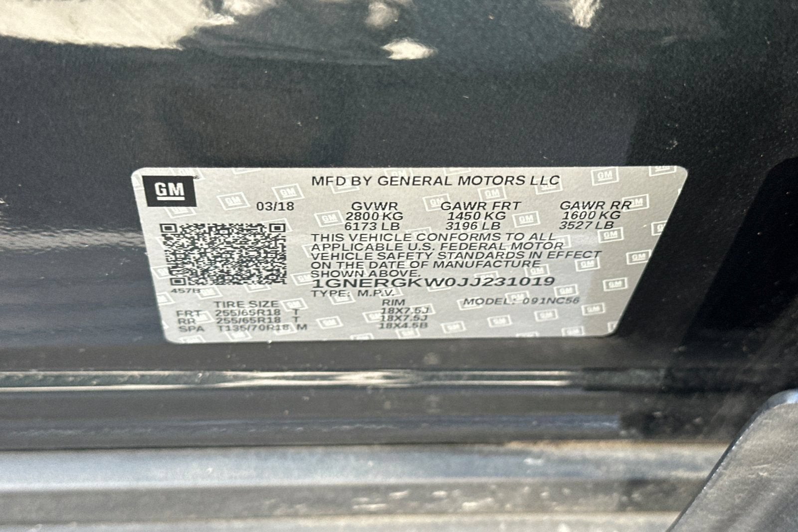 2018 Chevrolet Traverse LT Cloth