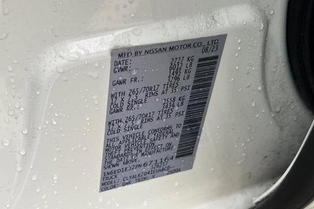 2023 Nissan Frontier Crew Cab PRO-X 4x2