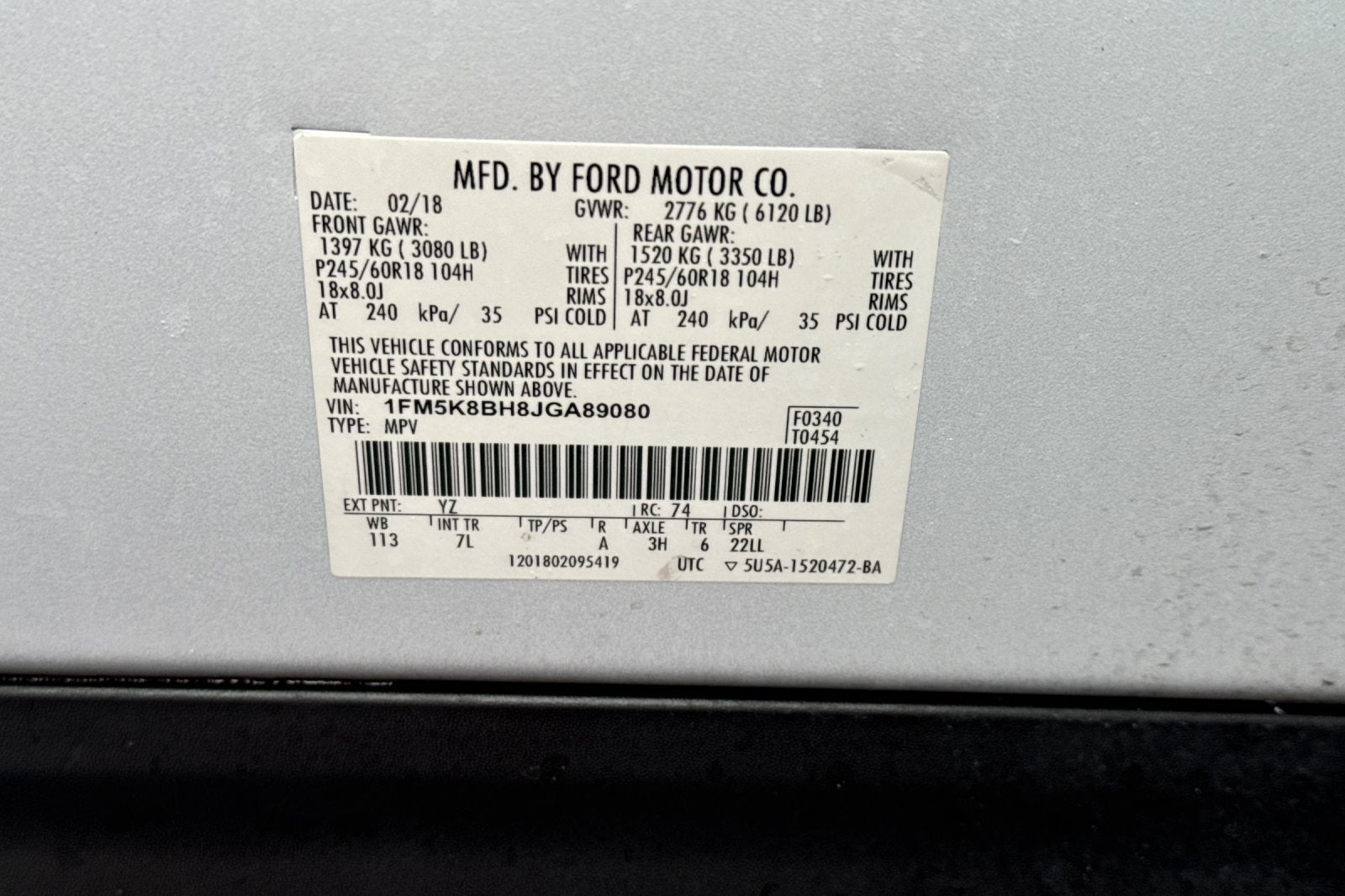 2018 Ford Explorer Base