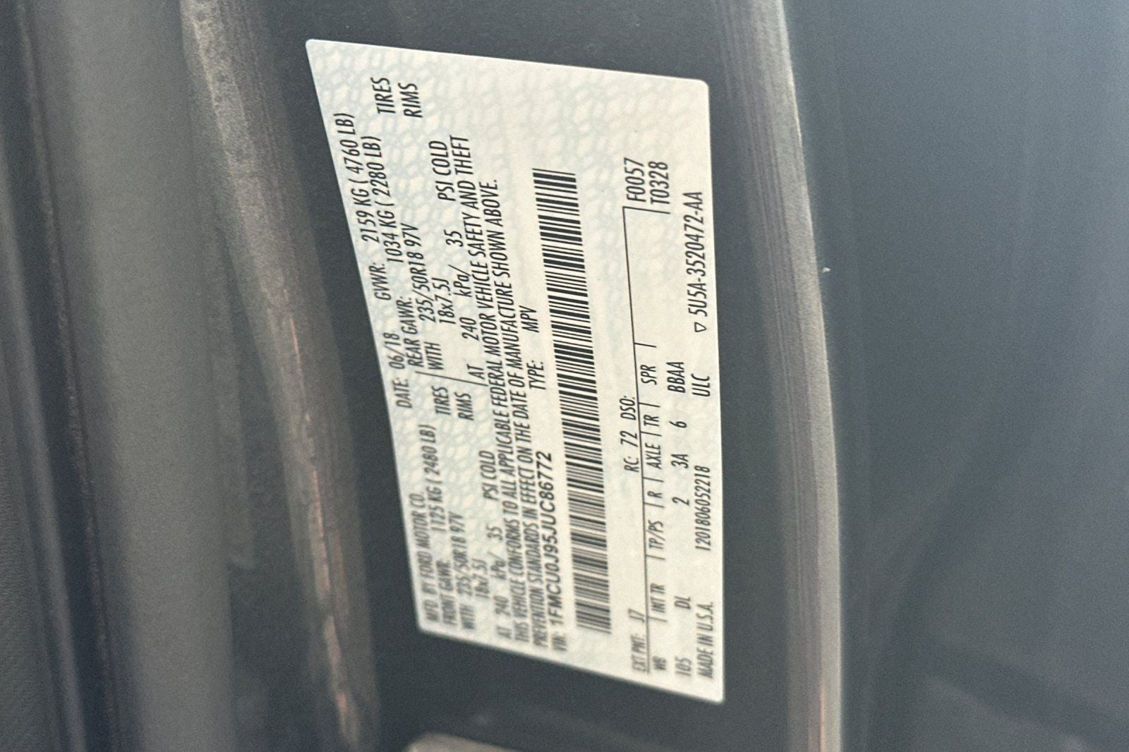 2018 Ford Escape Titanium