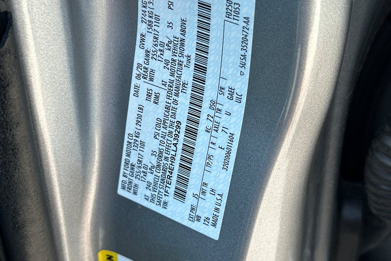2020 Ford Ranger XL