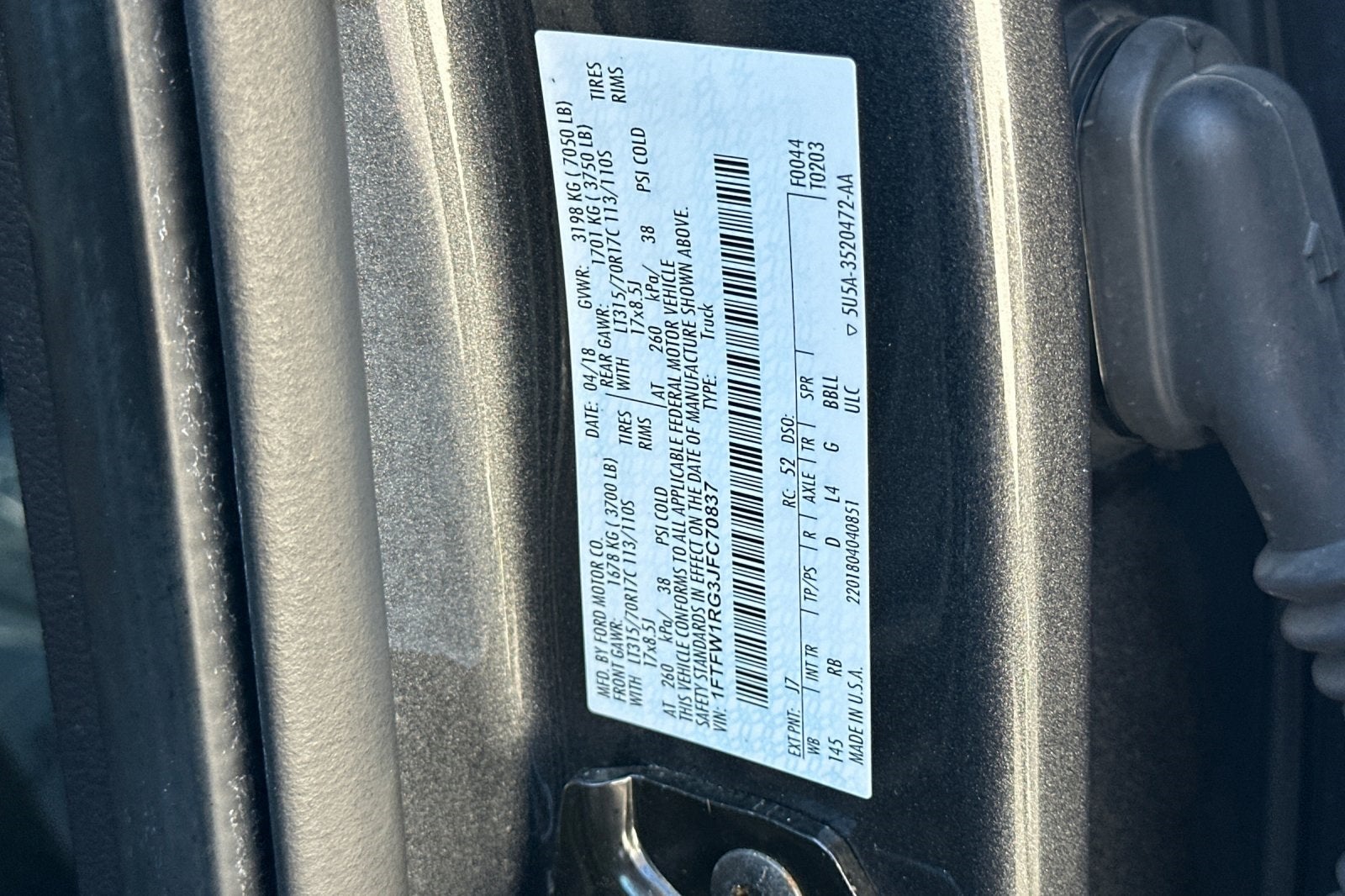 2018 Ford F-150 Raptor