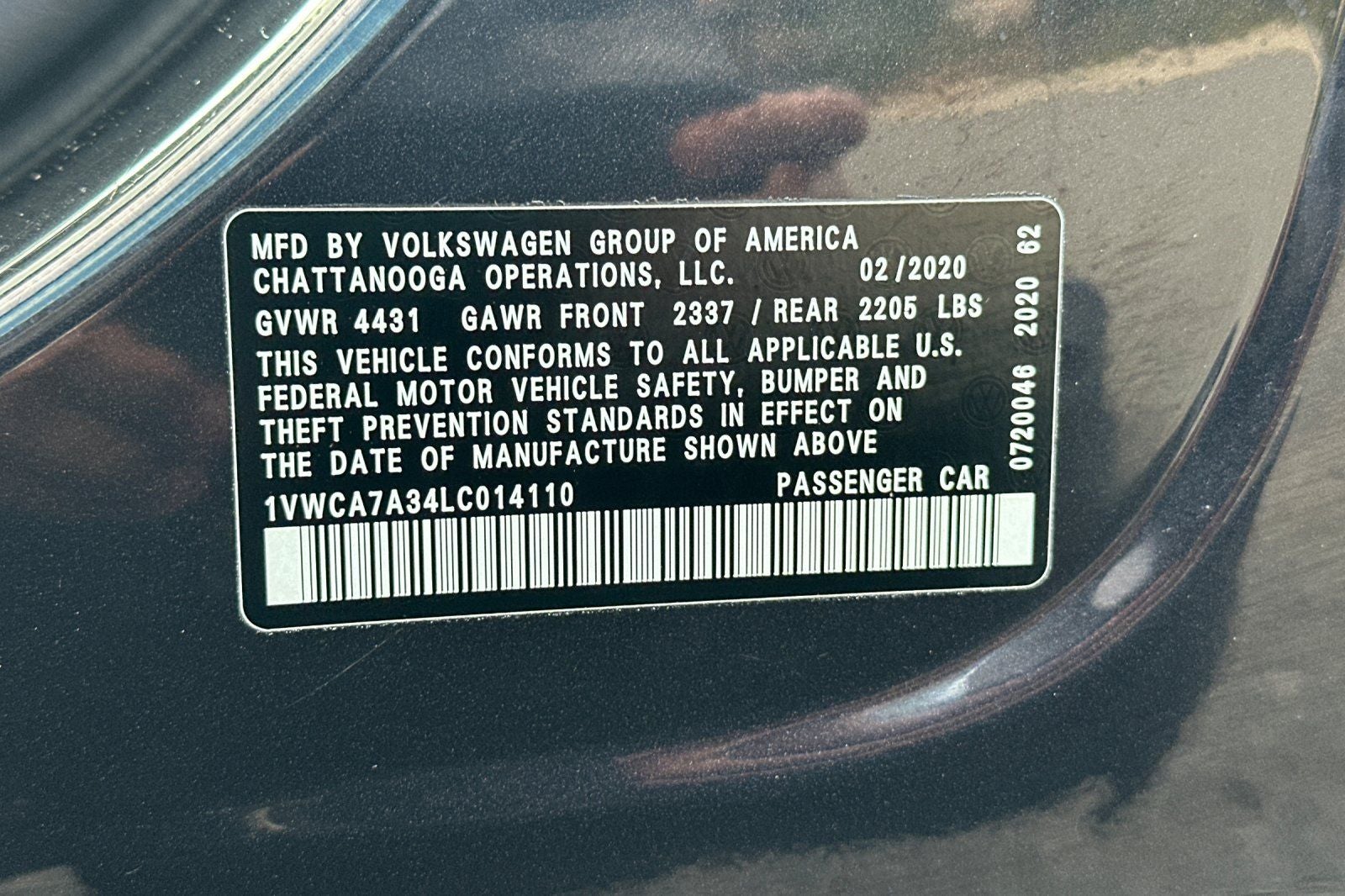 2020 Volkswagen Passat 2.0T SEL