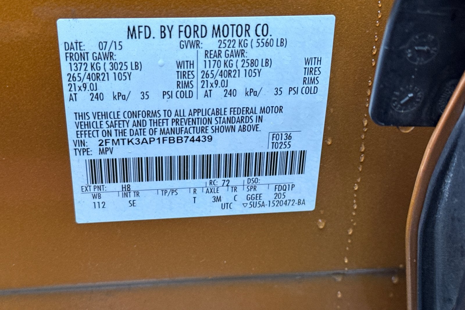 2015 Ford Edge Sport