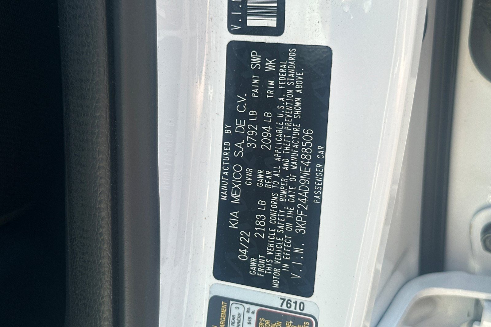 2022 Kia Forte LXS