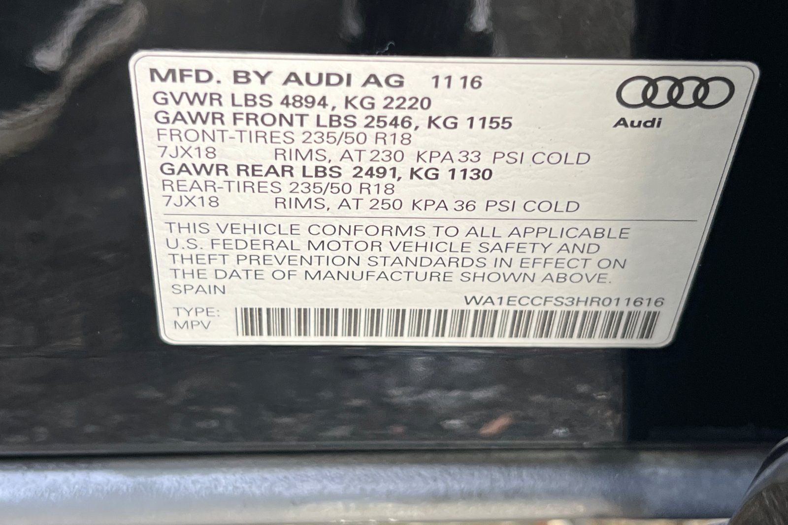 2017 Audi Q3 2.0T Premium quattro