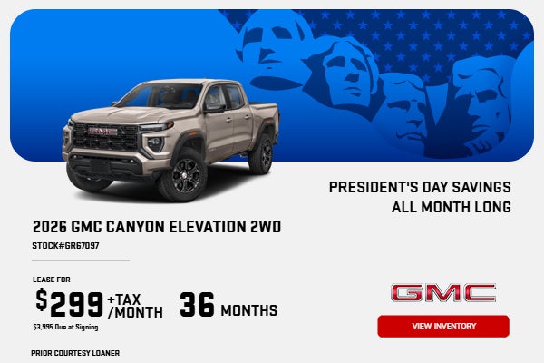 2026 CANYON ELEVATION 2WD (PRIOR COURTESY LOANER)