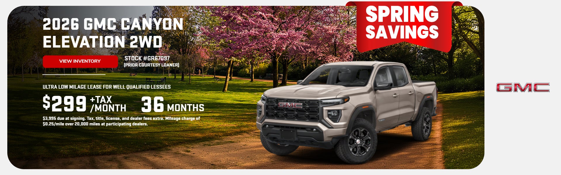 2026 CANYON ELEVATION 2WD (PRIOR COURTESY LOANER)