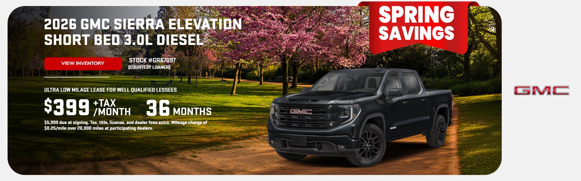 2026 Sierra Elevation Short Bed 3.0L DIESEL( COURTESY LOANER