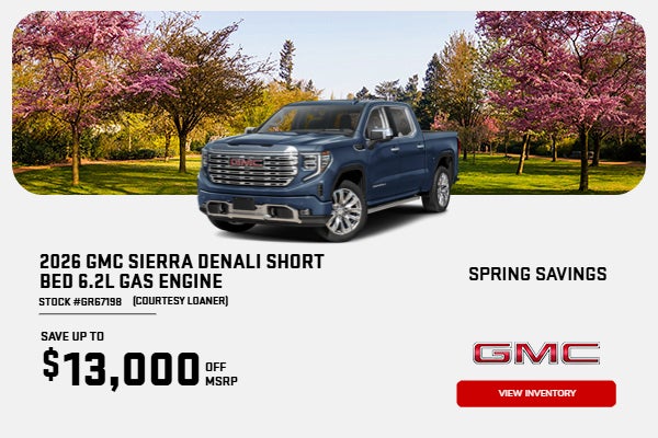 2026 Sierra Denali Short bed 6.2L GAS ENGINE (COURTESY LOANE