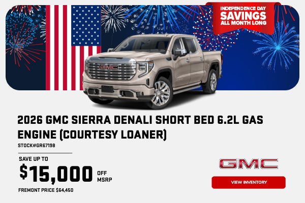 2026 Sierra Denali Short bed 6.2L GAS ENGINE (COURTESY LOANE
