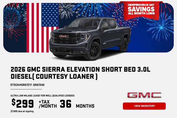 2026 Sierra Elevation Short Bed 3.0L DIESEL( COURTESY LOANER