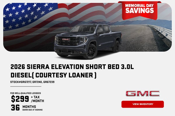 2026 Sierra Elevation Short Bed 3.0L DIESEL( COURTESY LOANER