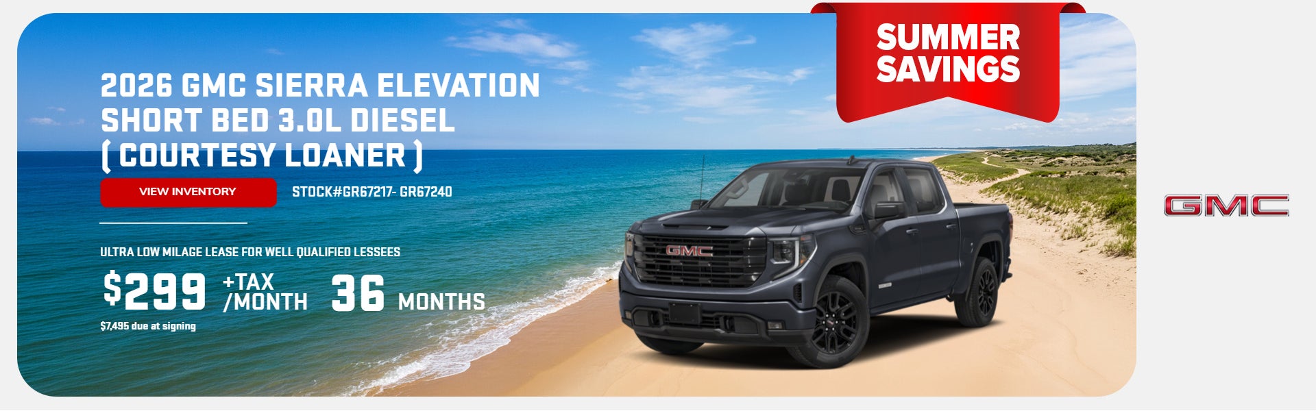 2026 Sierra Elevation Short Bed 3.0L DIESEL( COURTESY LOANER